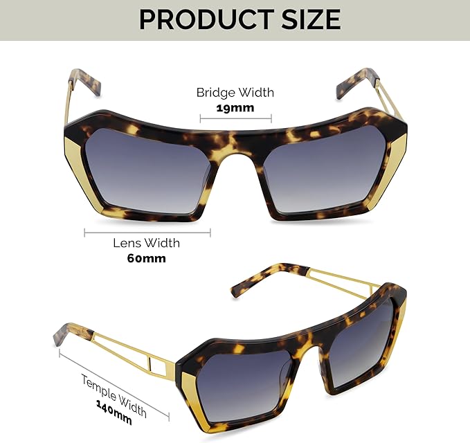 Oversized Sunglasses - Tortoise