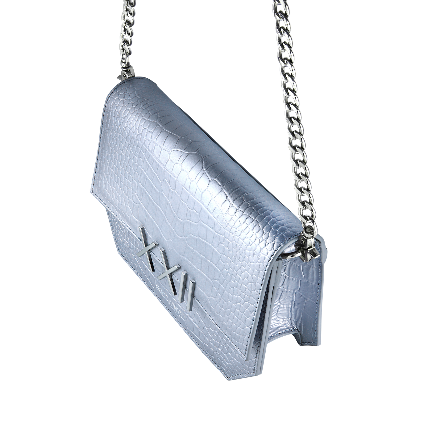women's designer silver handbag  