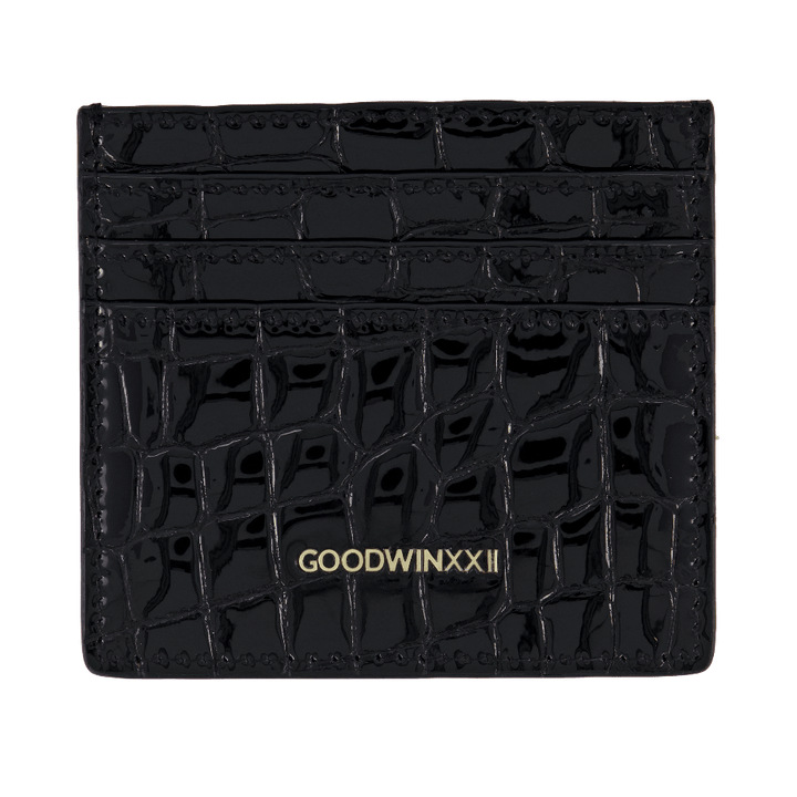 Black Patent Leather Credit Card Holder – GOODWINXXII