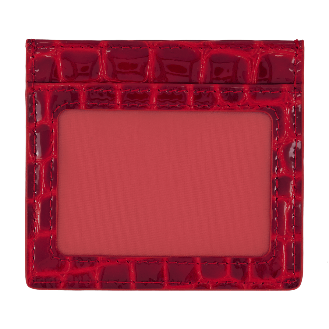 Red Patent Leather Credit Card Holder – GOODWINXXII